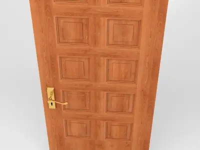 Panel Door 3D model purchase
