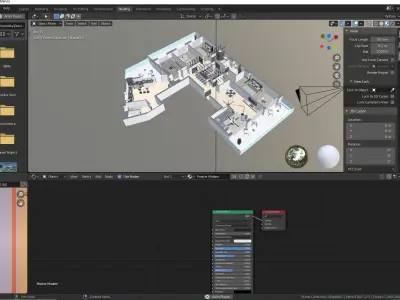 3d apartment floorplan 3D model