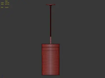 RAVELLE PENDANT BRASS 3D model