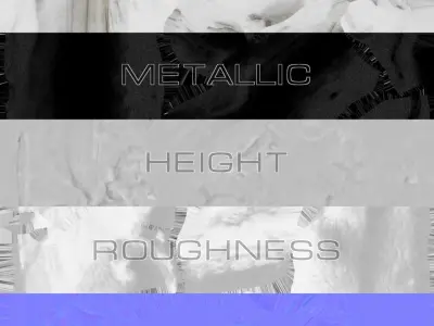 Snow 01 PBR Low-poly 3D model