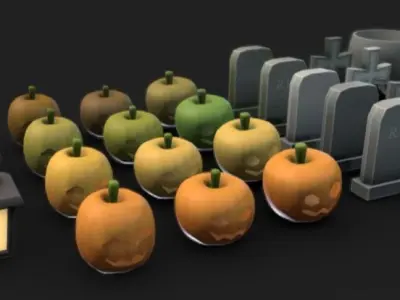 Festivity Halloween Low-poly 3D model