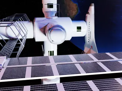 Space Station Satellite 3D model
