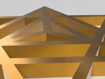 GEOMETRIA SAGRADA - ESTRELLA TETRAEDRICA MERKABA 3D print model