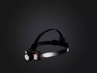 Headlamp Low-poly 3D model