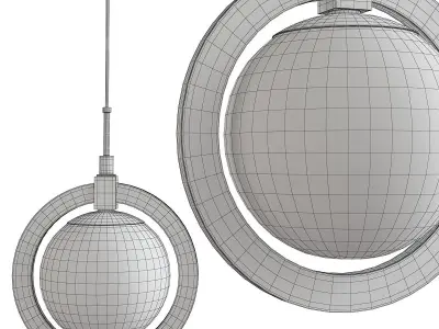 Caswell LED Pendant Low-poly 3D model
