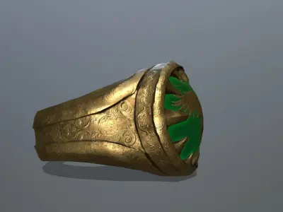 Power Ring Low-poly 3D model
