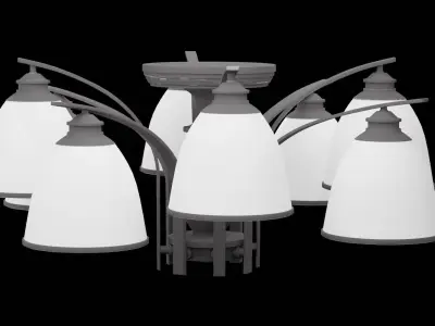 Ceiling Lamp Furniture Low-poly 3D model