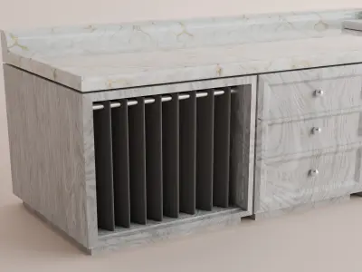 Kitchen Countertop 3D Model Free 3D model