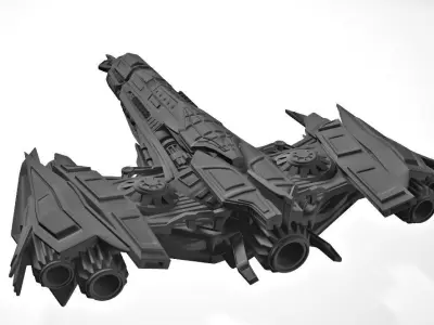 Spaceship 3D print model get