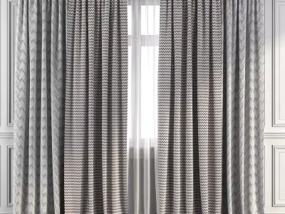 Curtain Set 266 3D model