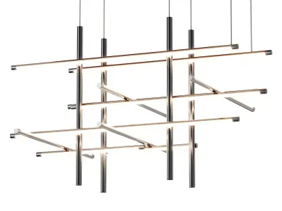 Labyrinth Intersections LED Chandelier 3D model