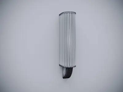 murano glass tube and brass sconce 3D model