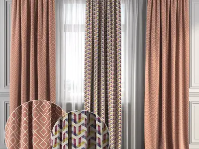 Curtain Set 174 3D model