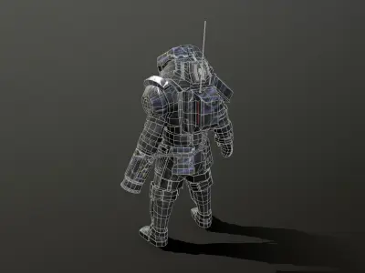 Predator Soldier Low-poly 3D model