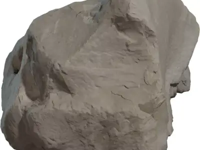 Realistic Limestone Rock 3D Model  Low-poly 3D model