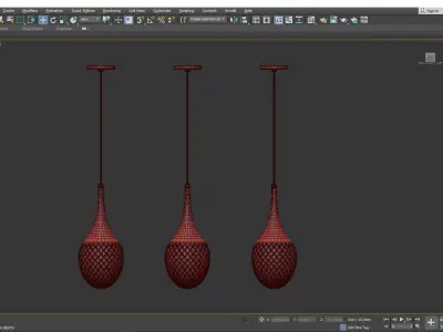 Bella Mini Pendant Light Low-poly 3D model