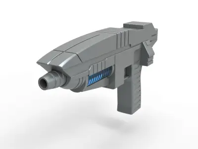 Andorian Plasma Pistol from Star Trek Enterprise TV series 3D model