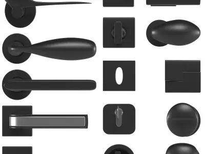  colombo door handles part2 3D model