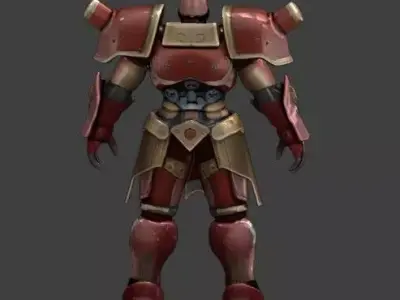 Heavy Sci-Fi Mecha Robot Armor  Low-poly 3D model
