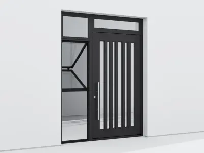 Aluminium door 231 3D model