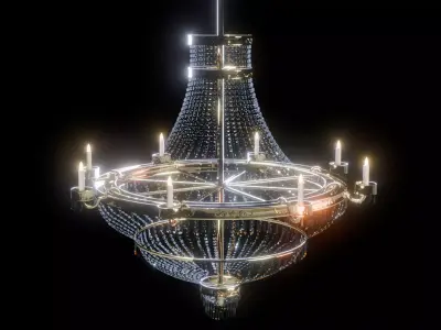 Chandelier Low-poly 3D model get