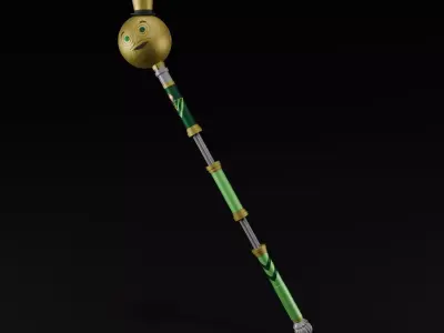 Outer Worlds 2 Deluxe Moon Man Staff   3D print model