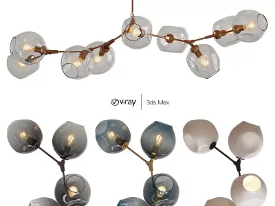 BRANCHING BUBBLES BB 09 39 Low-poly 3D model