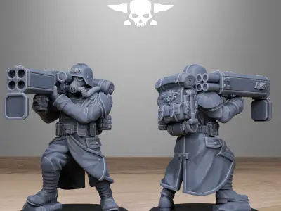 GrimGuard Rocketeers 3D print model