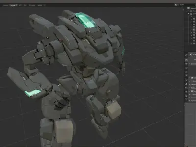 scifi-robot-model557 3D model