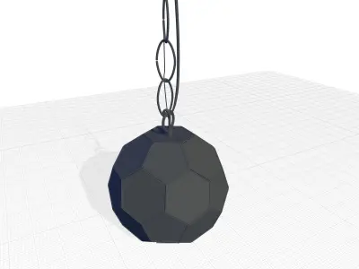 Light Single Geometric Pendant 3D model