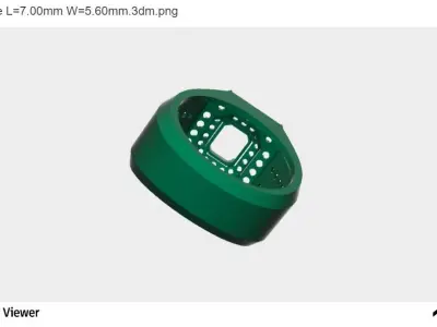 Women Ring  A Stunning Asscher-cut Center Stone 3D print model