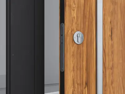 Aluminium door 120 3D model