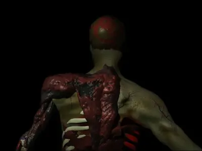 Decomposed Zombie 3D print model