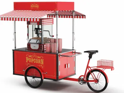  Detailed Popcorn Truck And Carts 