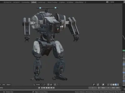 War Robot Character R03 3D model