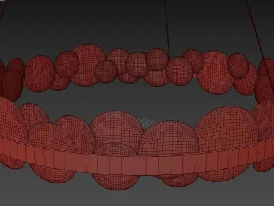 Bollarm Circle Chandelier Series 3D model