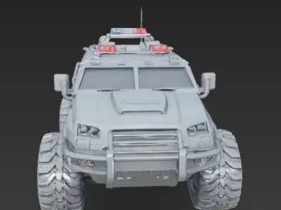 SWAT Armored Vehicle  3D print model