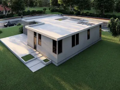 Casa Scene-villa-modern house 3D model