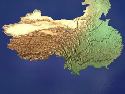 CINA map of china 3D model