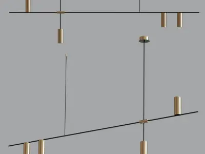 Light Geometric Pendant light Chandelier Collection 3D model purchase
