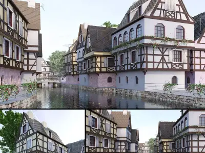 Strasbourg La Petite France 3D model
