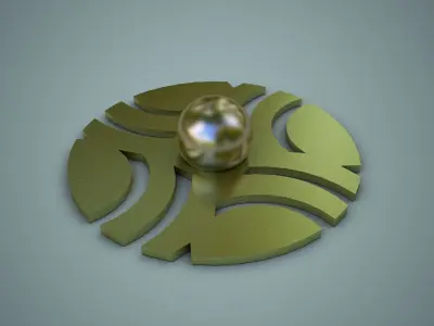 Furniture Door Handle Knob 3d model 20 Low-poly 3D model