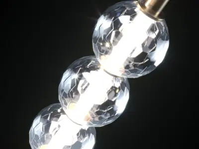 Hanging ceiling lamp JILLIAN Lampatron 3D model