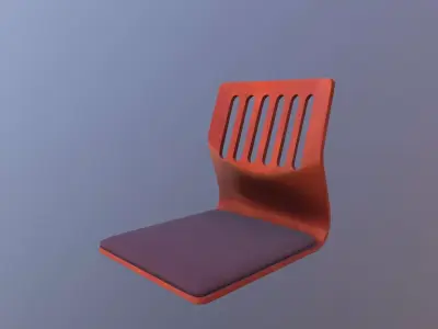Japanese Seat Chair 3D model