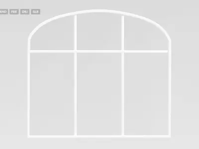 living room Windows 3D model Free low-poly 3D model