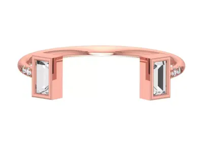 Women Light Weight Band Ring 3D print model