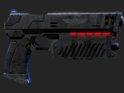 The Lawgiver Judge Dredd 3D model