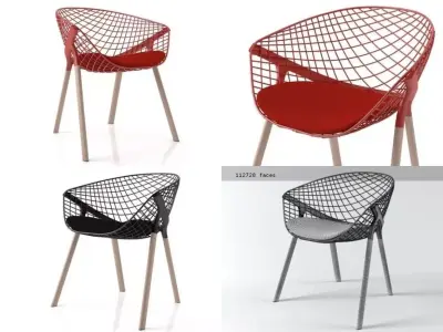 Kobi wire chair 3D model