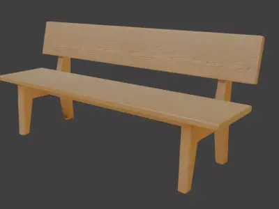 Classic Park Bench 3D Model 3D model order