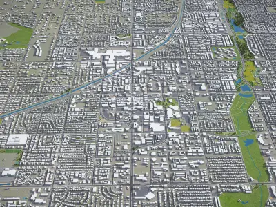 Scottsdale  Low-poly 3D model